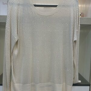 Zara Cream Cardigan with Rhinestone Accents Size XL